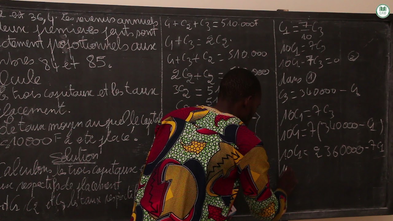 Correction Bac Terminale ECO : Mathématique session 2019/Mr Alassane Koné