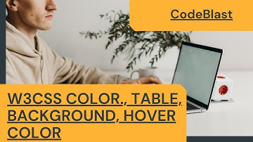 W3CSS Color Basics. Text, background and hover color. Part2