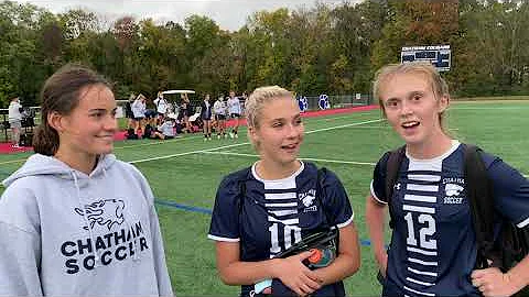Chatham soccer players Isabelle Spagnuolo, Elizabe...