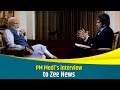 PM Modi's interview to Zee News