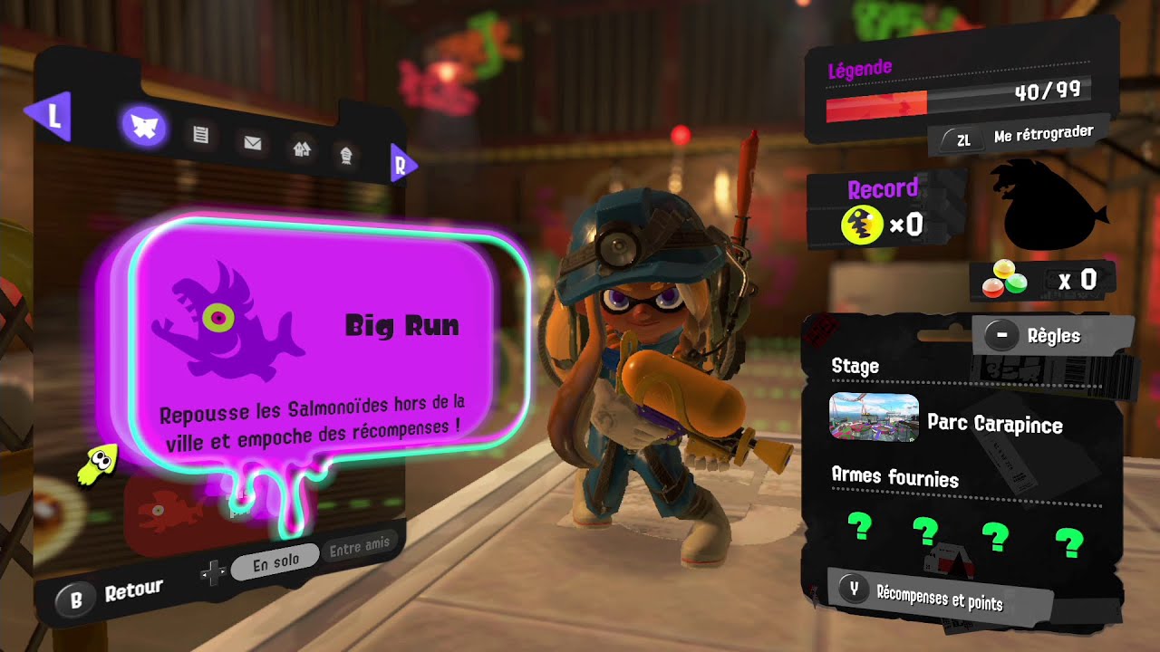 [Splatoon 3] POUR LA CONTRÉE CLABOUSSE! Le Big Run est enfin là! - YouTube