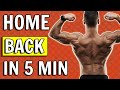 Home Back Workout - No Equipment | Back Exercises at Home Without Weights