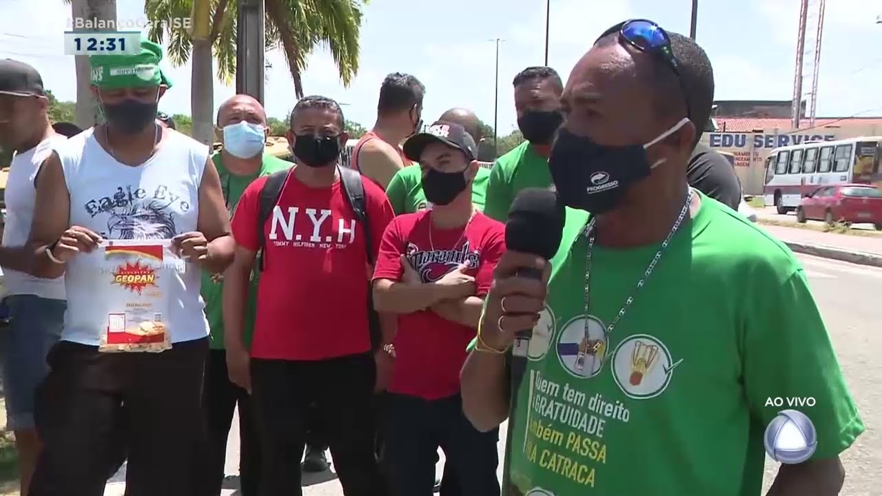 Paralisação de rodoviários na Grande Aracaju reivindica salários atrasados - Balanço Geral Sergipe