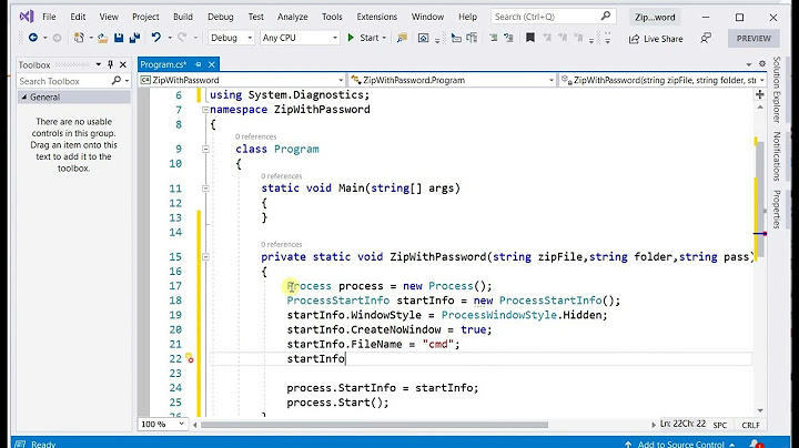 How to compress files and protect the zip file with a password in C# (Code) using 7z