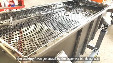 Linear motion vibrating screen