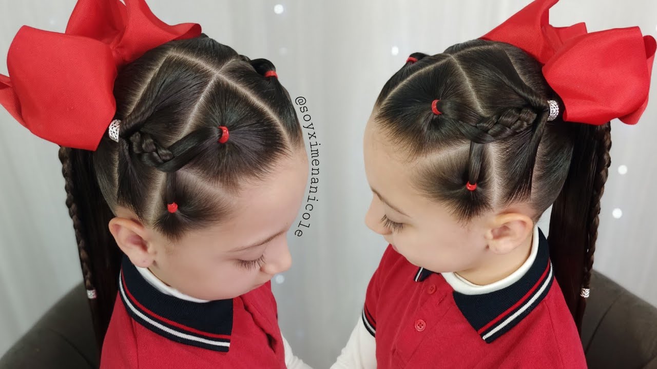 Peinado para la Escuela ✨💡 fácil & bonito 💕