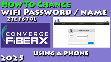How To Change WiFi Password Converge Fiber using a phone 2025