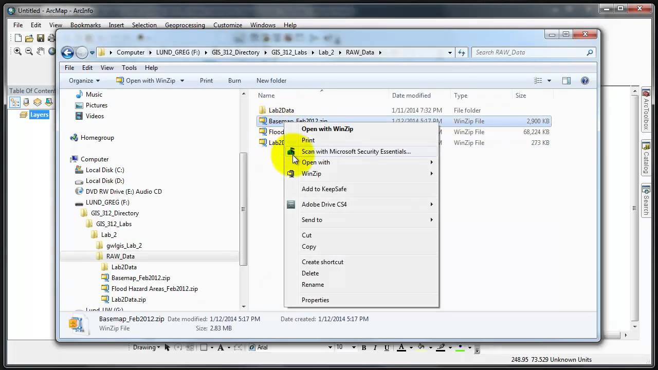 data res2dinv di import ke arcgis