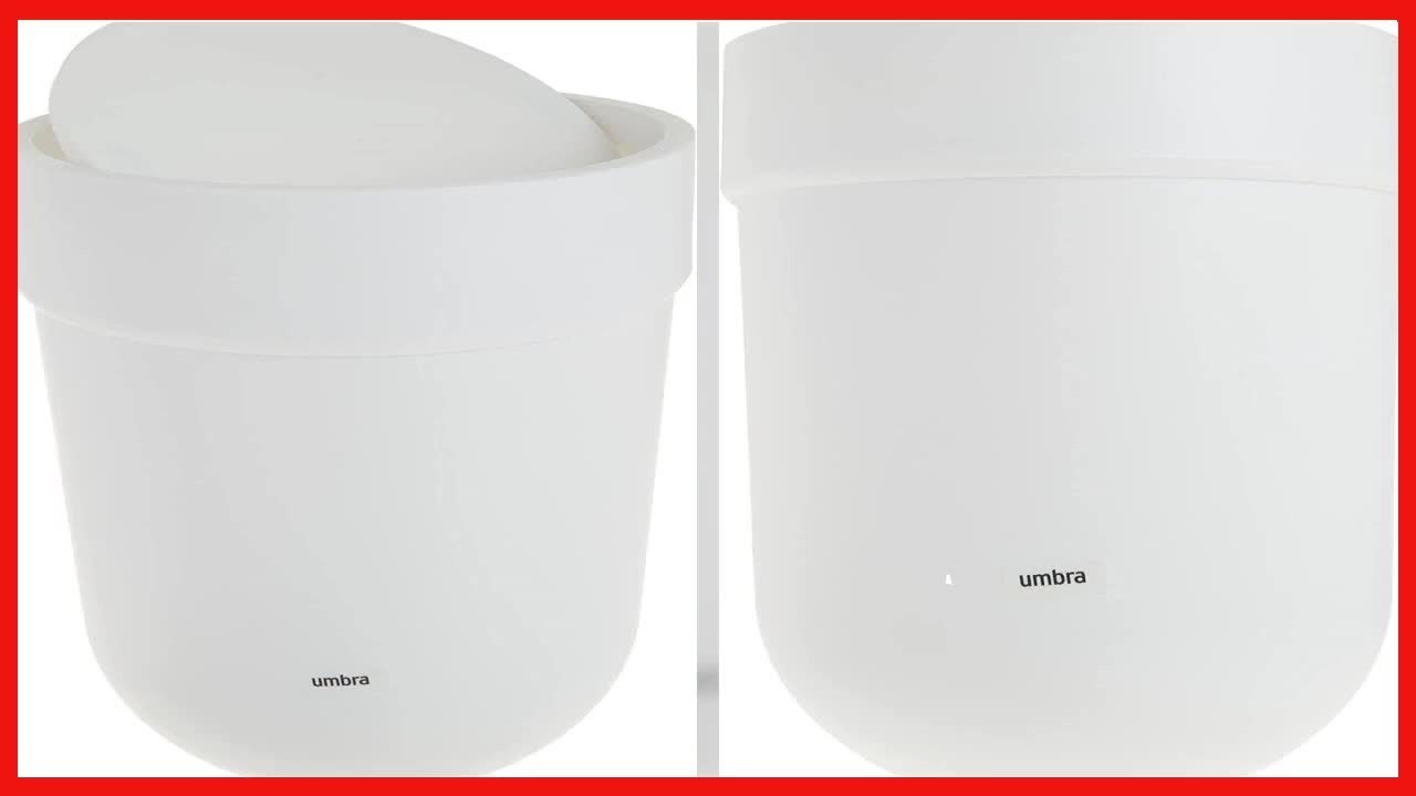 Great product -  Umbra Touch Waste Can, Small Trash Can with Lid, Swing Lid Waste Basket, Garbage Ca