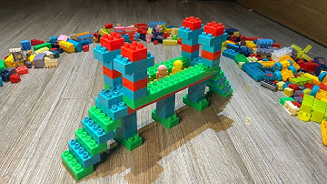Satisfying DIY Bridge ASMR/ Creative Building Blocks/ block game/ lego bridge building