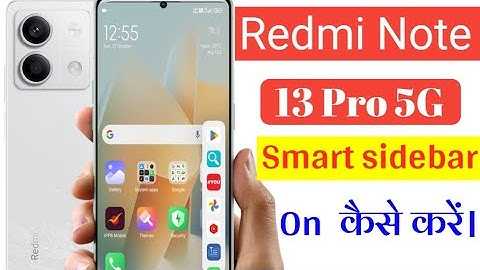 how to remove smart sidebar in redmi note 13 pro || redmi note 13 me smart panel kaise use kare