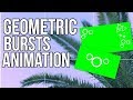 Geometric Burst Animations Green Screen