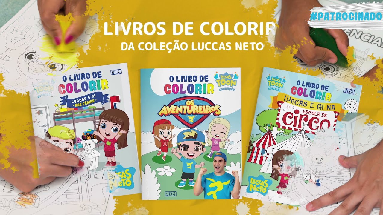 Colorir Luccas E Gi No Circo, Infantil, 2021