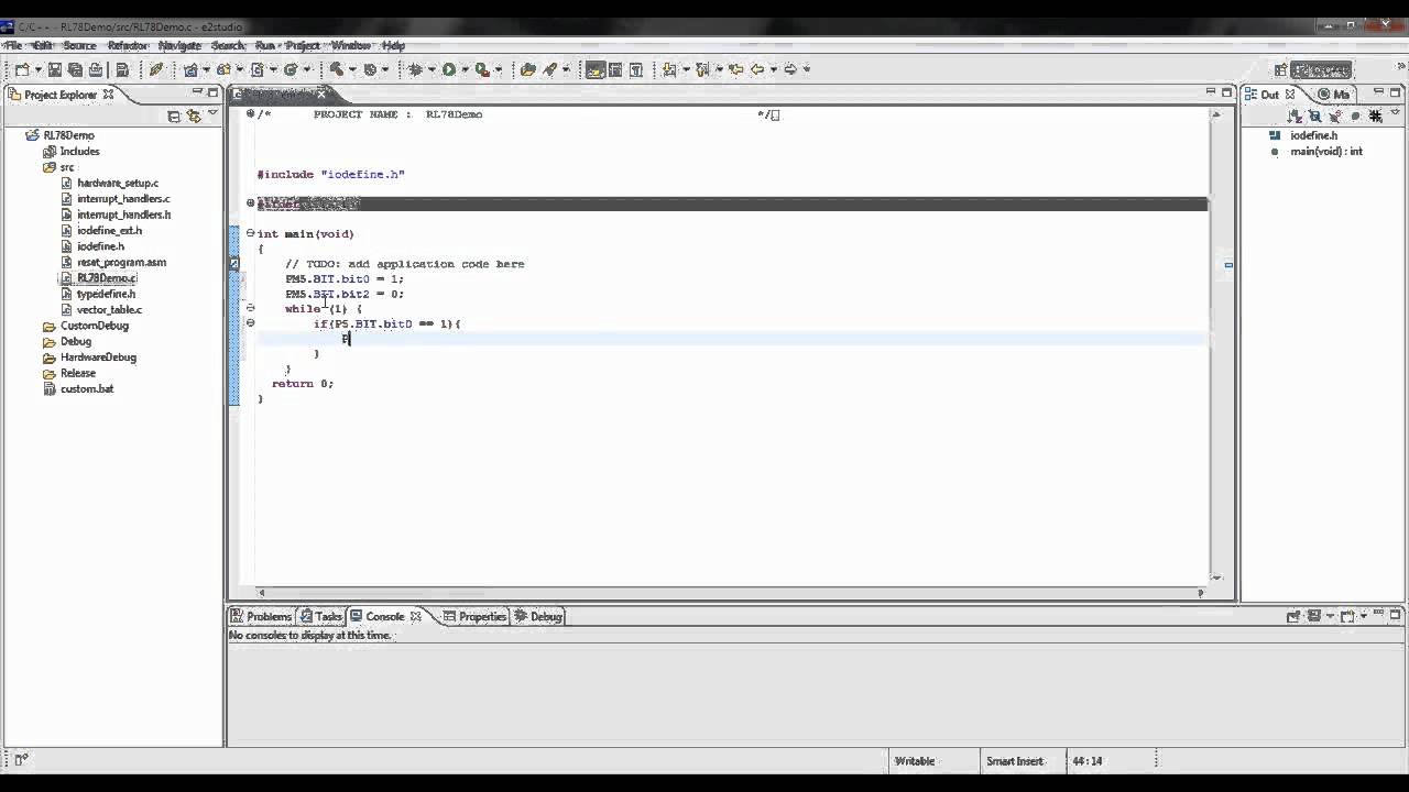 Using the RL78 Project Generation Wizard in e2studio - YouTube