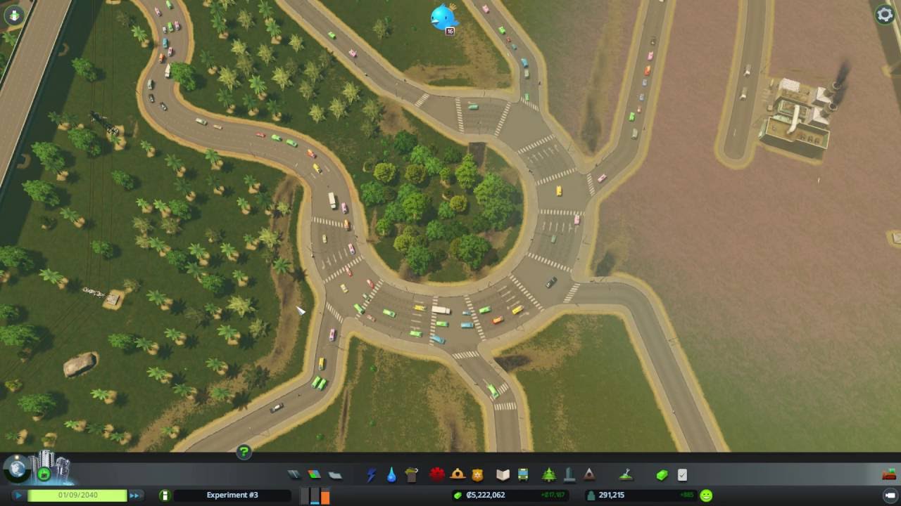 Cities skylines, footage, Highway Exit.