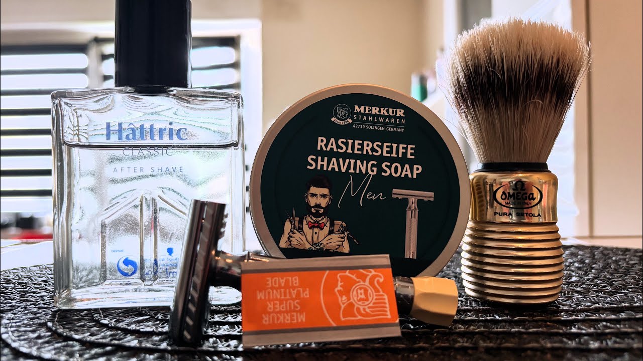 Merkur Progress 500 ile Muhteşem Tıraş! | Klasik Tıraş Deneyimi (Merkur Sabun & Omega Fırça)