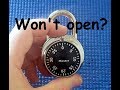 (Picking 96) Can't crack your Master Lock combination? - try this!