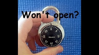 (Picking 96) Can't crack your Master Lock combination?  try this!