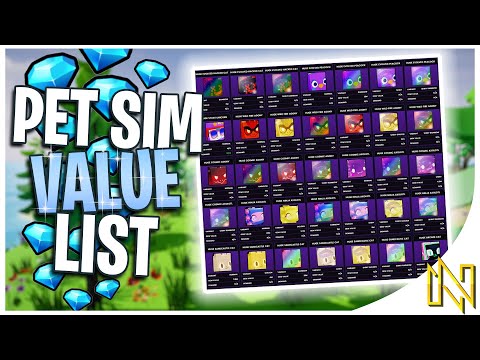 VALUE LIST in Pet Simulator 99! Use THIS And Don't Be SCAMMED