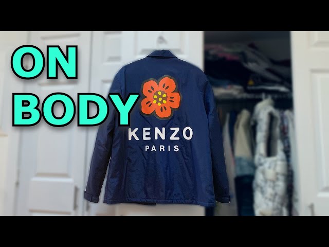 KENZO X Nigo Boke Flower Coach Jacket Navy for Men