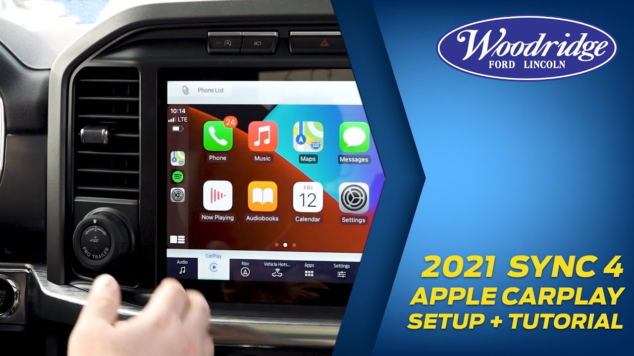 2021 Ford SYNC 4 Apple CarPlay Wireless Setup + Tutorial - IOS 14 - YouTube