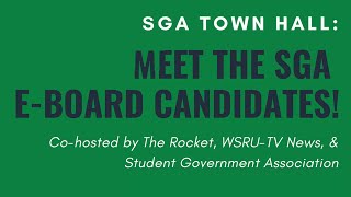 SRSGA Town Hall: Meet the E-Board Candidates