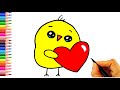 Sevimli Civciv Nasıl Çizilir? - How To Draw a Cute Chick