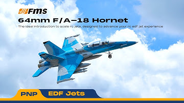 Introducing the FMS EDF Jet 64mm F/A-18 Hornet✈️✨#fmsrcairplane #edf