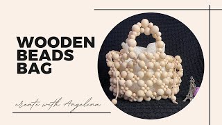 DIY How To Make Wooden Beads Bag / with enlarge base