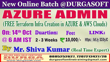 AZURE ADMIN Online Training @ DURGASOFT