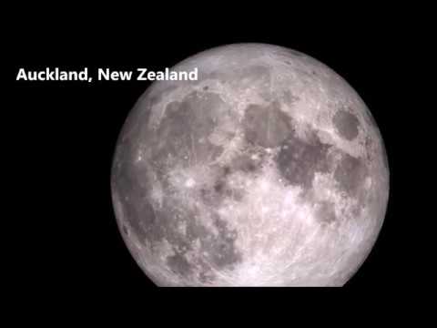 Supermoon appears around the world 14th November 2016