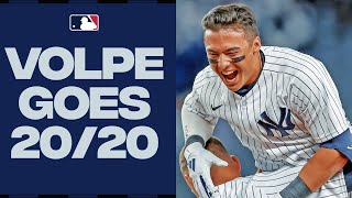 No Yankees rookie had tallied a 20/20 season until Anthony Volpe! 👀