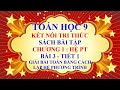 Toán học 9 - Sách bài tập - Kết nối - Chương 1 - Bài 3 - Giải bài toán bằng cách lập hệ PT - Tiết 1