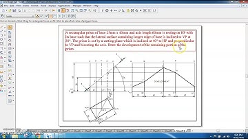 Engineering Graphics | Development | Rectangular Prism