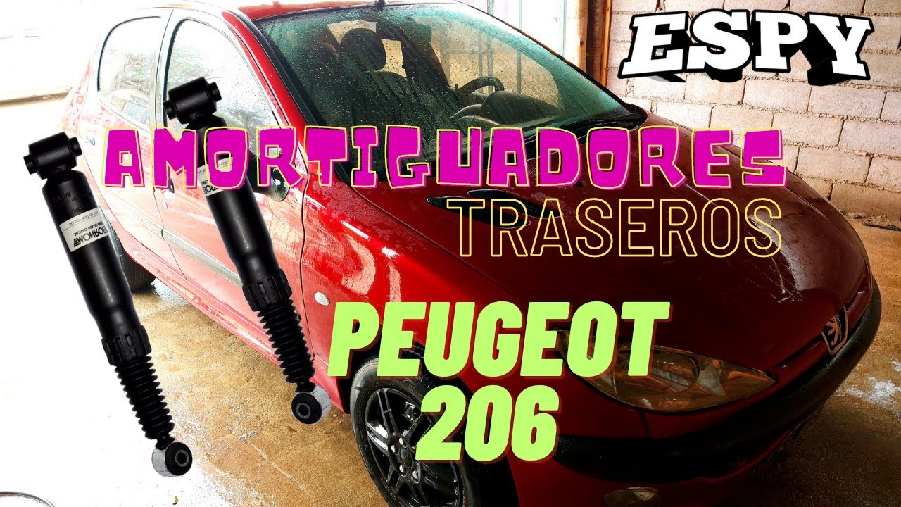 Remplazo amortiguadores traseros a Peugeot 206