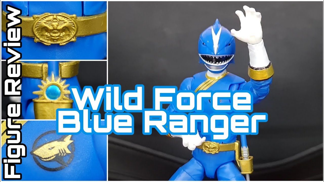 Hasbro's Power Rangers Lightning Collection - Wild Force Blue Ranger  (Unboxing & Review) 