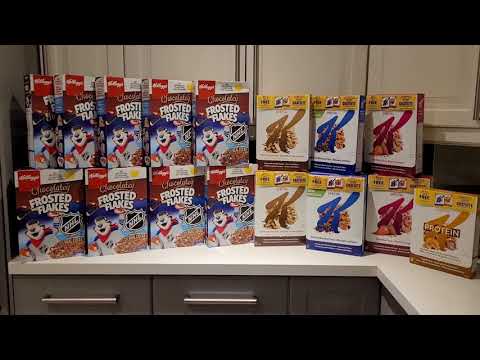 30 boxes of FREE cereal & I actually earned money!!! Extreme couponing in Toronto, Canada
