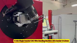 5 Axis Single-headed CNC Wire Bending Machine wire bender 3-8.0mm#bender #bendingmachine #machine