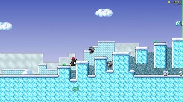 SuperTux 0.4.0 The Frosted Fields 6 times speed