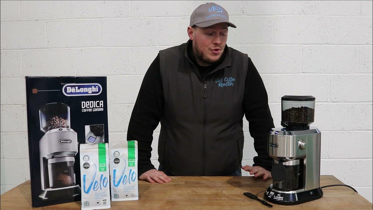 DeLonghi Dedica Grinder | Velo Coffee Roasters - YouTube