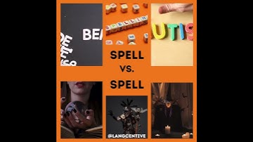 Halloween homonyms spell vs. spell