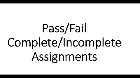 Setting Up Pass or Fail, Complete or Incomplete Assignments in Brightspace D2L