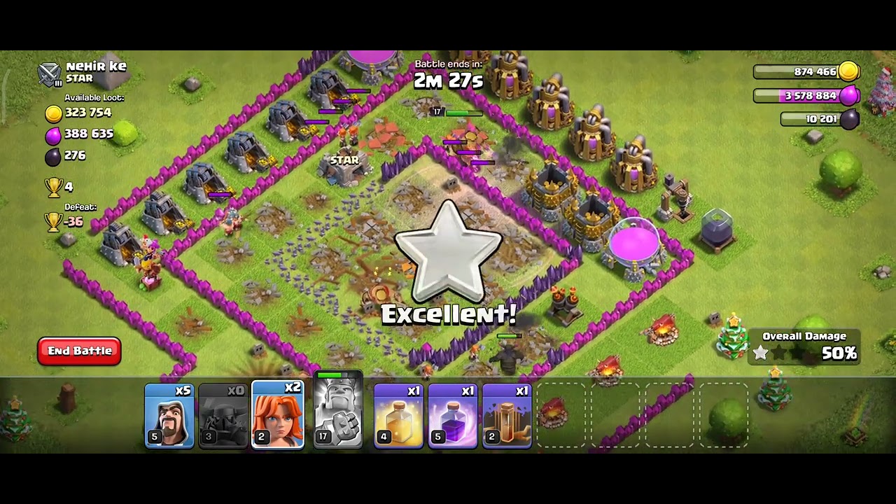 funny attack in  coc