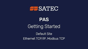Power Analysis Software - Getting Started: Default Site using Ethernet, TCP/IP communications