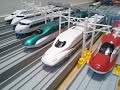 プラレールいろいろな新幹線☆新幹線レース☆一番早い新幹線は!!?