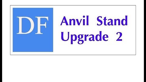 Blacksmithing Project - Anvil Stand Upgrade 2