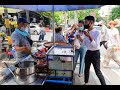 [4K] Thai street food on lunchtime around "Sukhumvit Soi 1" in Bangkok