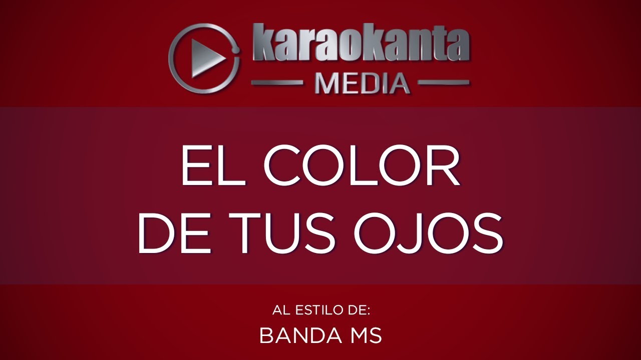 karaoke banda ms en peligro de extincion Karaokanta - Banda MS - El color de tus ojos