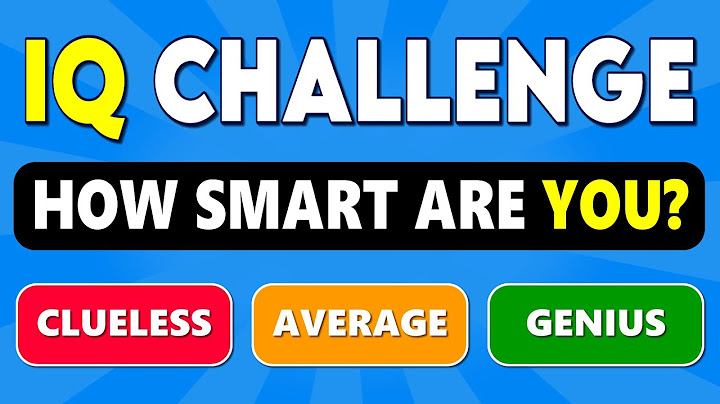 IQ Challenge! 🧠 How Smart Are You? | General Knowledge Quiz 🤔