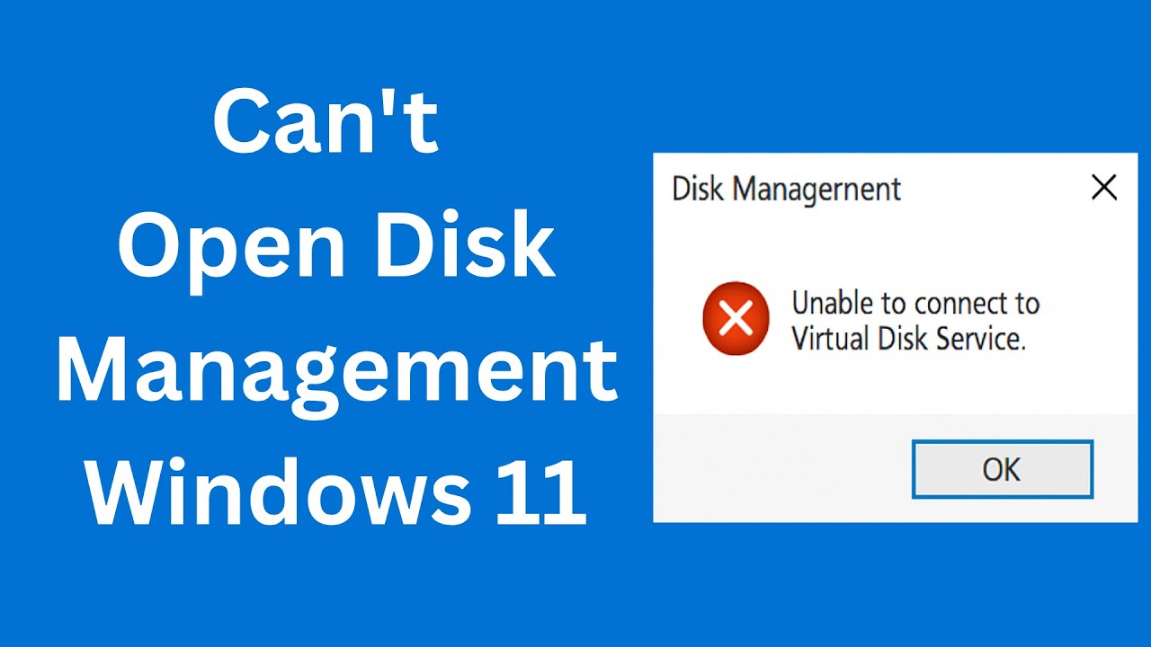 Can't Open Disk Management in Windows 11 FIX - YouTube